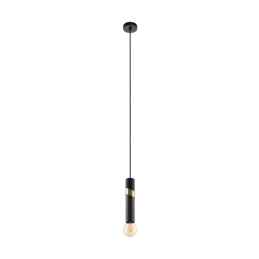 Eglo - Chandelier on a string 1xE27/40W/230V black/gold