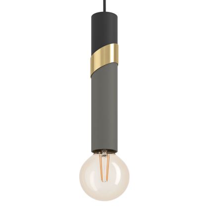 Eglo - Chandelier on a string 1xE27/40W/230V black/gold