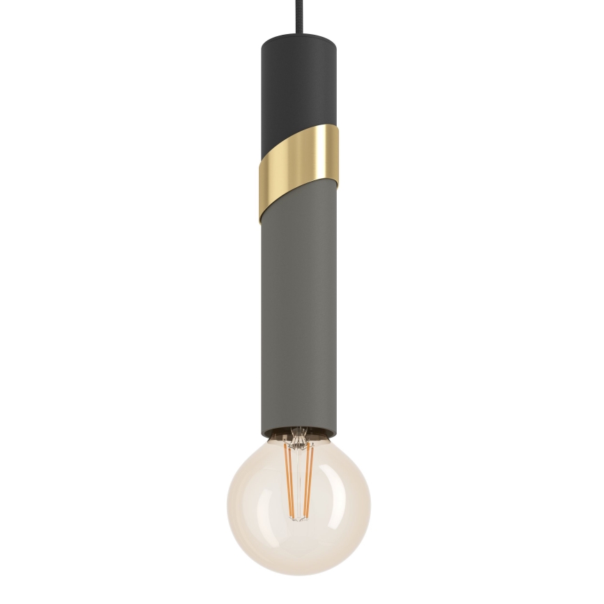 Eglo - Chandelier on a string 1xE27/40W/230V black/gold