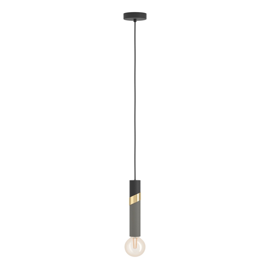 Eglo - Chandelier on a string 1xE27/40W/230V black/gold