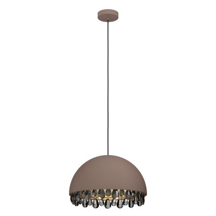 Eglo - Chandelier on a string 1xE27/40W/230V brown