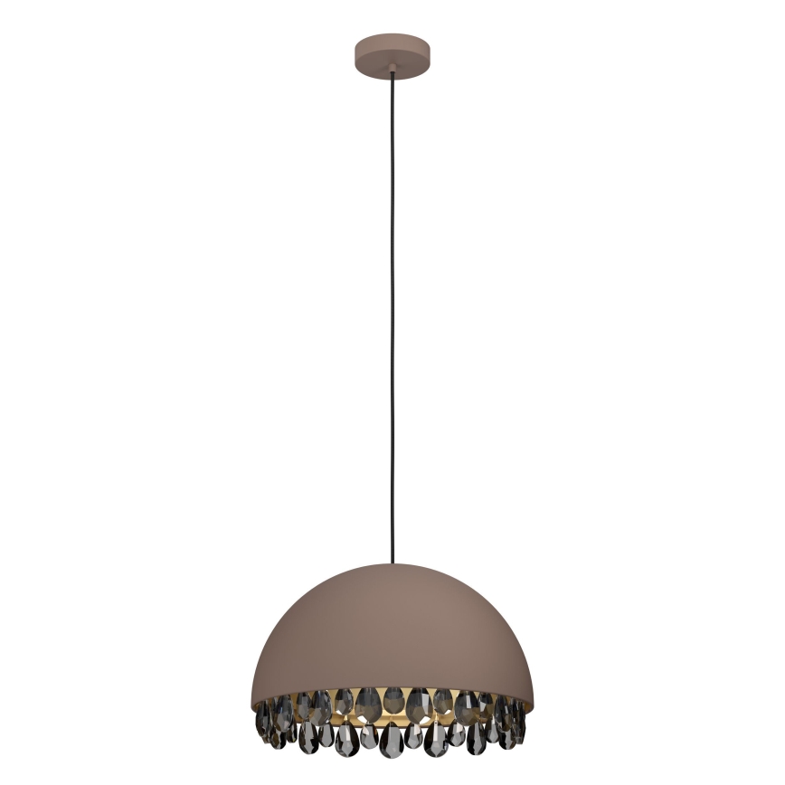Eglo - Chandelier on a string 1xE27/40W/230V brown