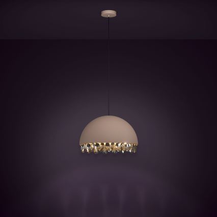 Eglo - Chandelier on a string 1xE27/40W/230V brown