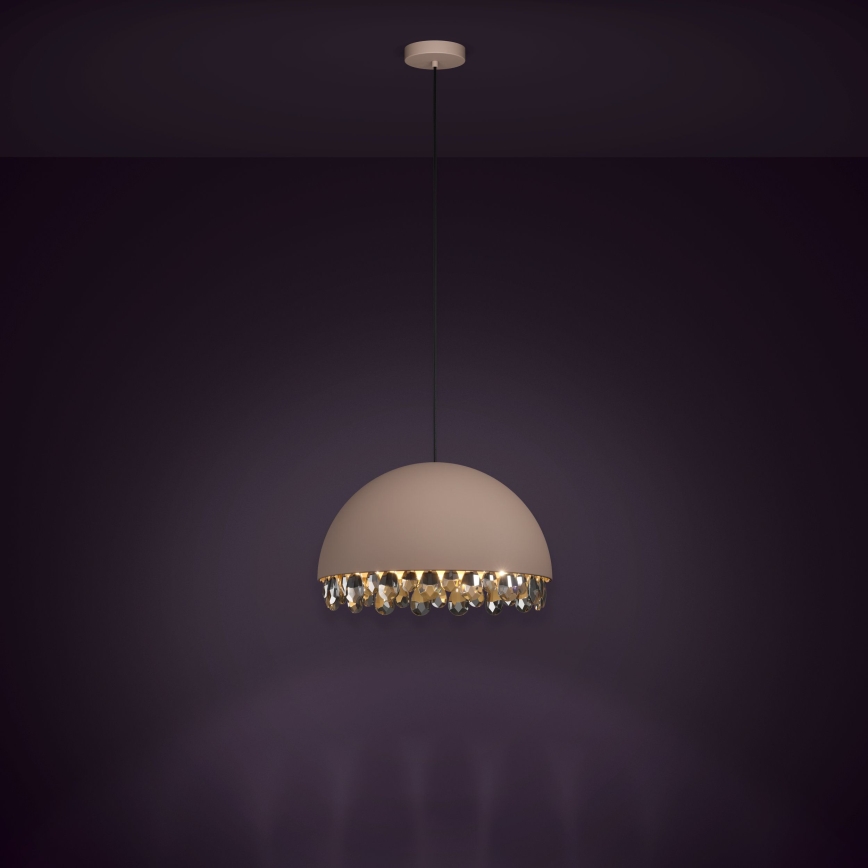 Eglo - Chandelier on a string 1xE27/40W/230V brown