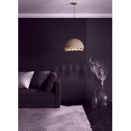Eglo - Chandelier on a string 1xE27/40W/230V brown