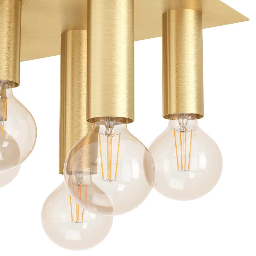 Eglo - Ceiling light 8xE27/40W/230V gold