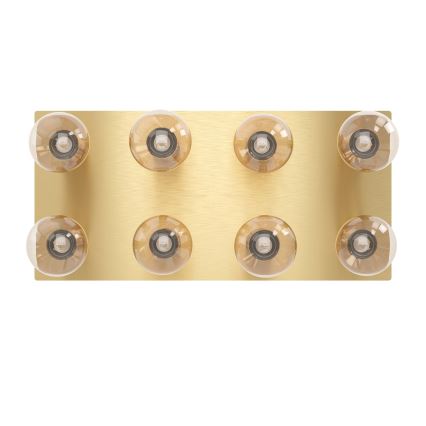 Eglo - Ceiling light 8xE27/40W/230V gold
