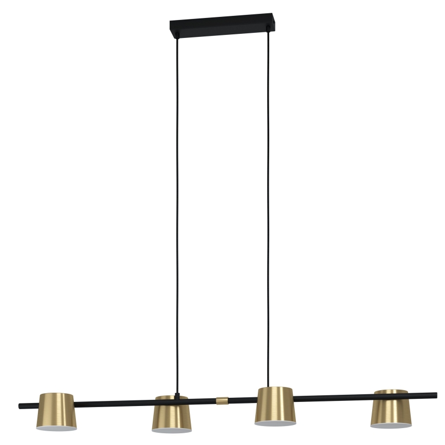 Eglo - LED Chandelier on a string 4xGU10/4,6W/230V 3000K gold