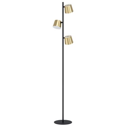 Eglo - LED Floor lamp 3xGU10/4,6W/230V 3000K gold