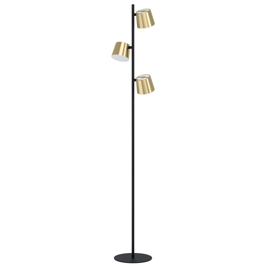 Eglo - LED Floor lamp 3xGU10/4,6W/230V 3000K gold