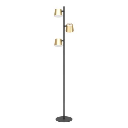 Eglo - LED Floor lamp 3xGU10/4,6W/230V 3000K gold