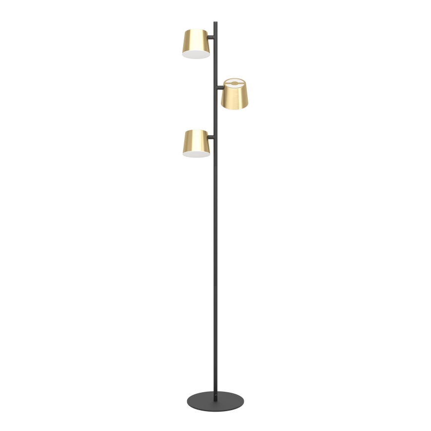 Eglo - LED Floor lamp 3xGU10/4,6W/230V 3000K gold