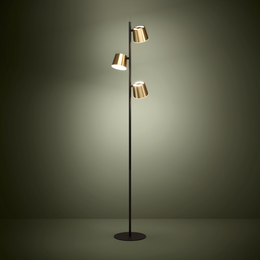 Eglo - LED Floor lamp 3xGU10/4,6W/230V 3000K gold