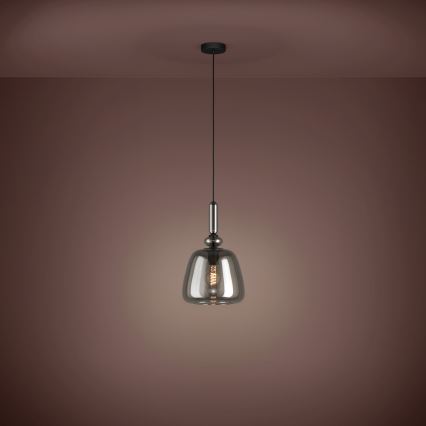 Eglo - Chandelier on a string 1xE27/40W/230V smoky