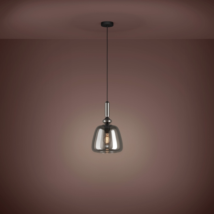 Eglo - Chandelier on a string 1xE27/40W/230V smoky