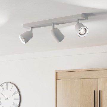 Eglo - 3x GU10 Spotlight 10W/230V White
