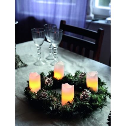 Eglo - SET 4x LED Christmas decoration 2xLED/0,18W/2xCR2032 + remote control