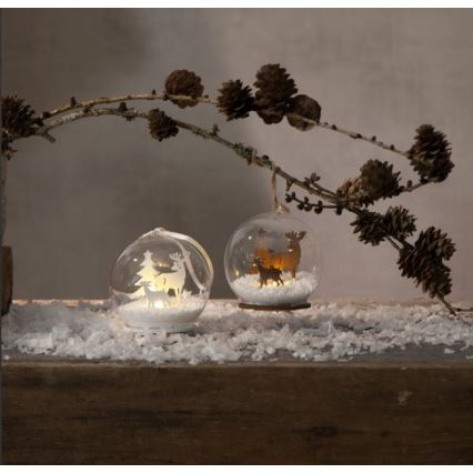 Eglo - LED Christmas decoration 1xLED/0,06W/1xCR2032 brown