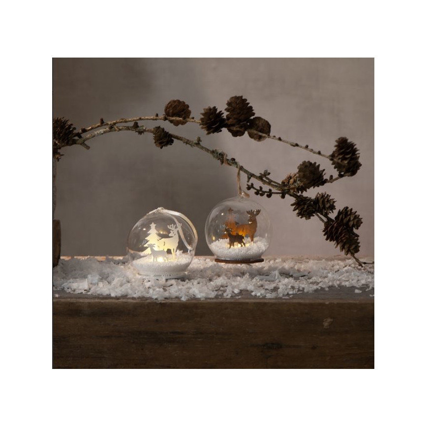 Eglo - LED Christmas decoration 1xLED/0,06W/1xCR2032 brown