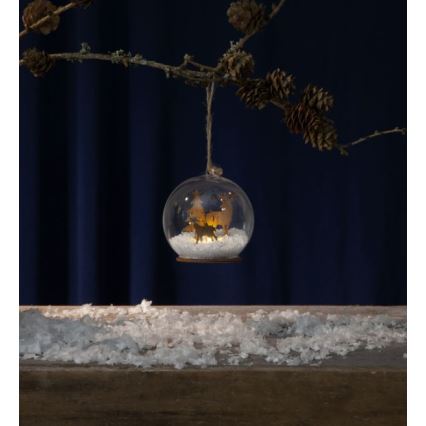 Eglo - LED Christmas decoration 1xLED/0,06W/1xCR2032 brown