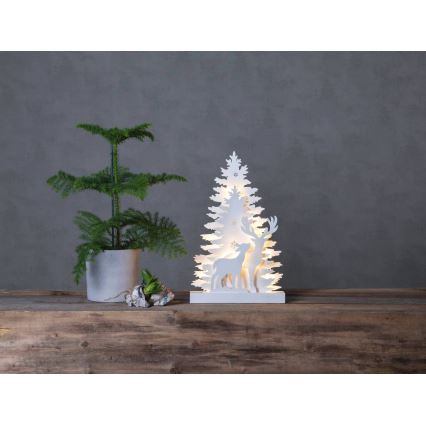 Eglo 410417 - LED Christmas decoration FAUNA 10xLED/0,03W/2xAA