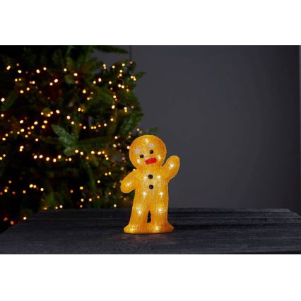 Eglo - LED Christmas decoration 20xLED/0,06W/3xAA gingerbread man