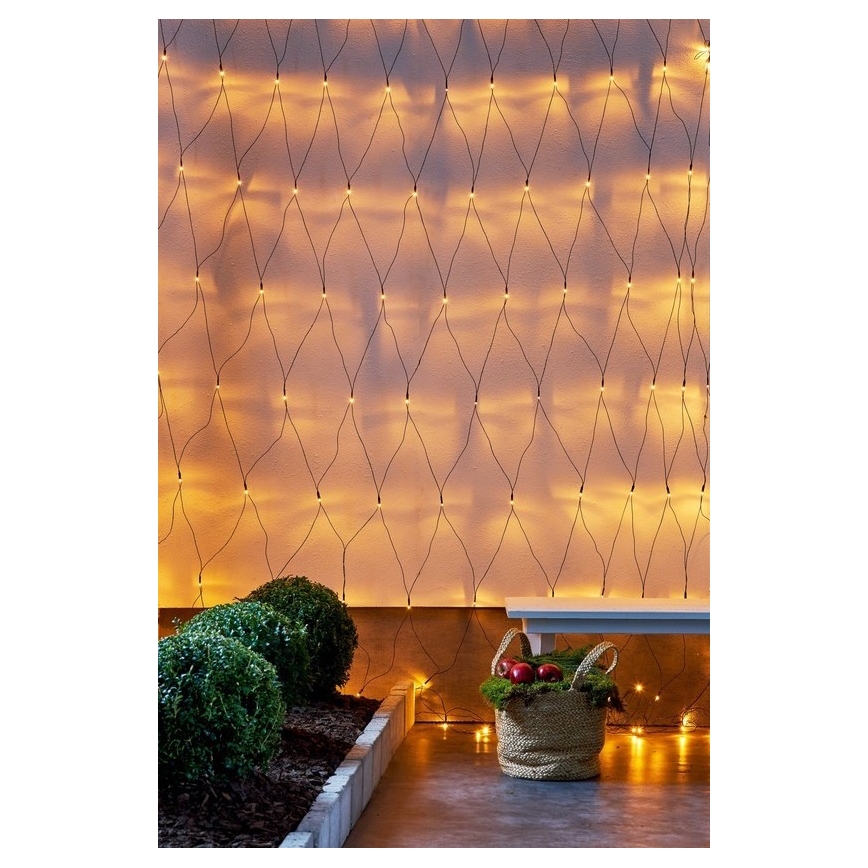 Eglo - LED Outdoor Christmas chain 160xLED 2m IP44 warm white