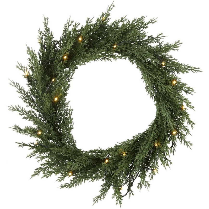 Eglo - LED Outdoor Christmas wreath 20xLED/0,03W/3xAA IP44