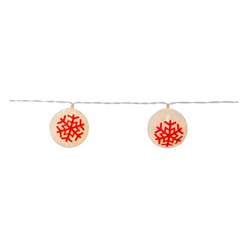 Eglo 411113 - LED Christmas chain ORNAMENT 10xLED/3xAA 1,65m warm white