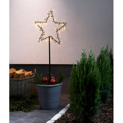 Eglo - LED Outdoor Christmas Star, LED/3xAA, IP44