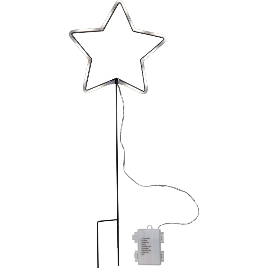 Eglo 411177 - NEONSTAR LED Outdoor Christmas Decoration 72xLED/3xAA IP44