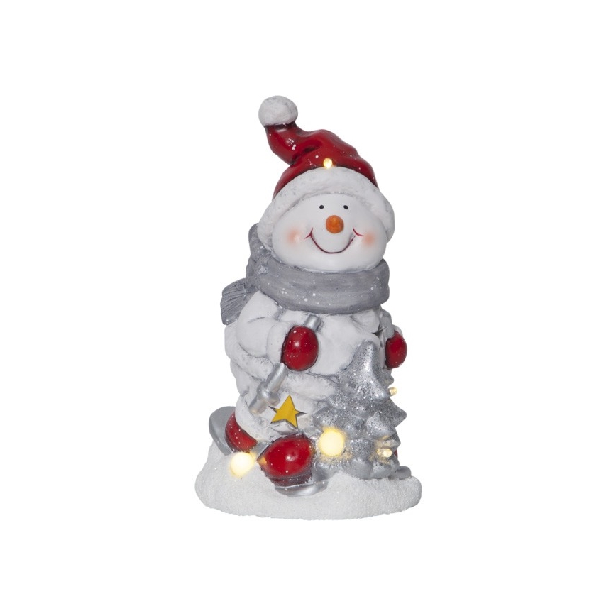 Eglo - LED Christmas decoration 6xLED/0,06W/2xAAA snowman