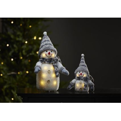 Eglo - LED Christmas decoration 8xLED/0,06W/3xAA grey