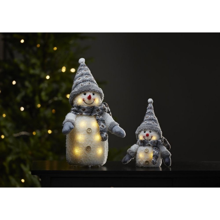 Eglo - LED Christmas decoration 8xLED/0,06W/3xAA grey