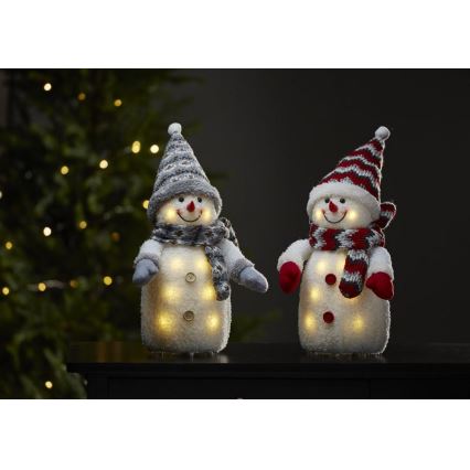 Eglo - LED Christmas decoration 8xLED/0,06W/3xAA grey