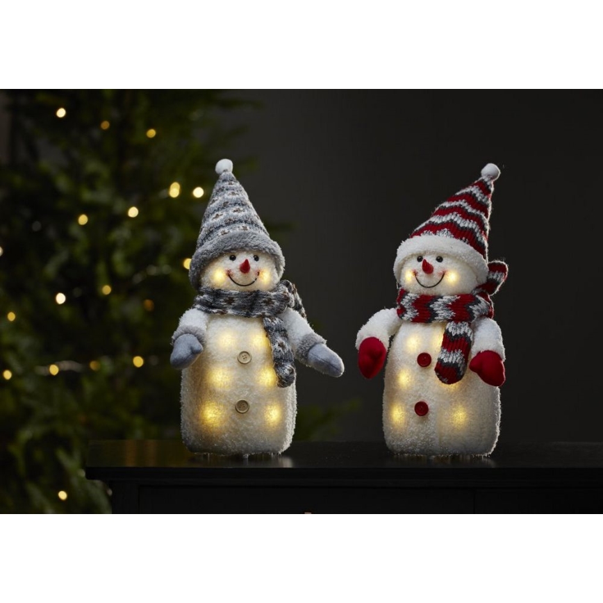 Eglo - LED Christmas decoration 8xLED/0,06W/3xAA grey
