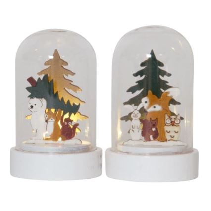 Eglo - SET 2x LED Christmas decorations 1xLED/0,03W/1xCR2032