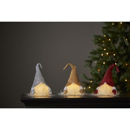 Eglo - LED Christmas decoration 1xLED/0,06W/3xAG13 grey
