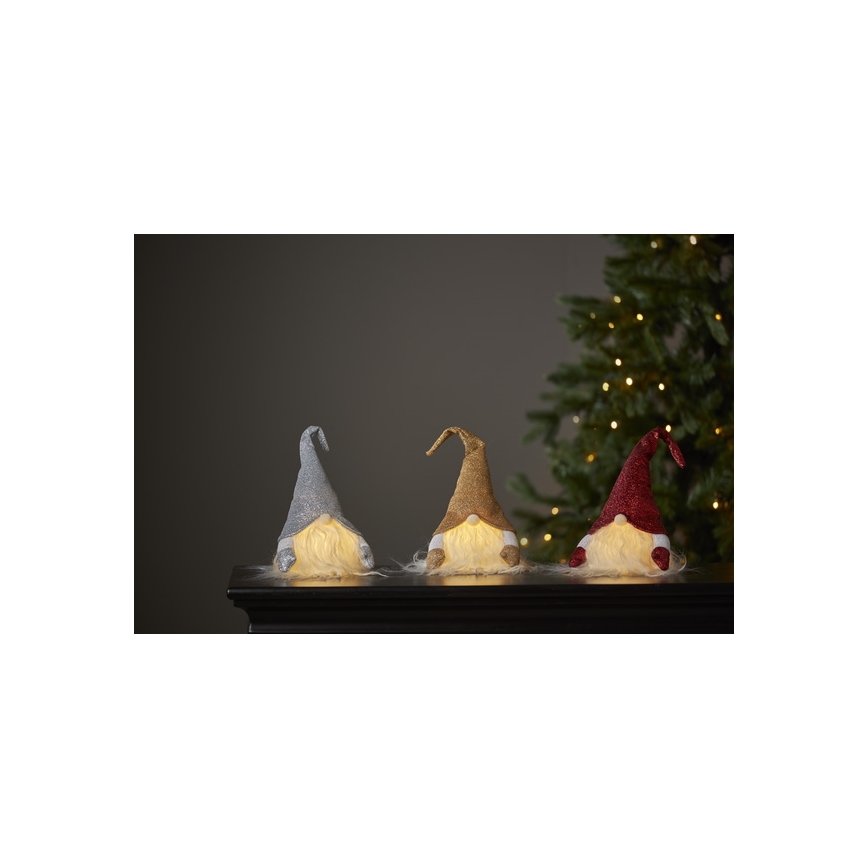 Eglo - LED Christmas decoration 1xLED/0,06W/3xAG13 grey