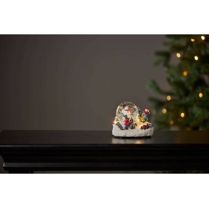 Eglo 411482 - LED Christmas decoration WINTERVILLE LED/2xAAA snow globe