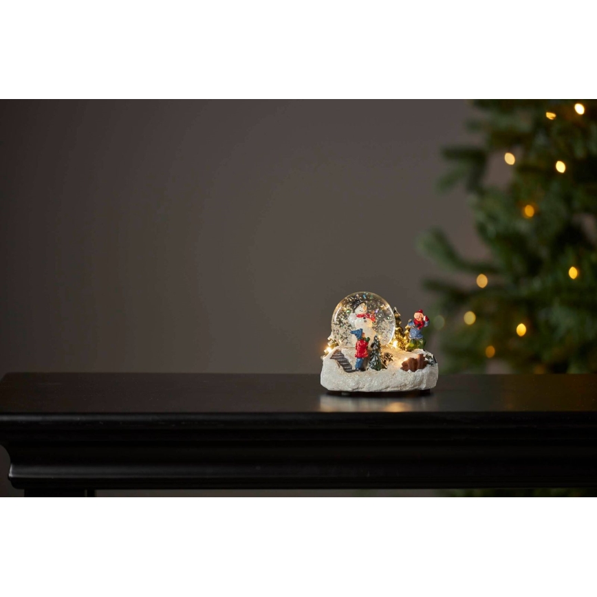 Eglo 411482 - LED Christmas decoration WINTERVILLE LED/2xAAA snow globe