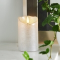Eglo 411503 - LED Candle FLAMME RUSTIC LED/2xAA Silver