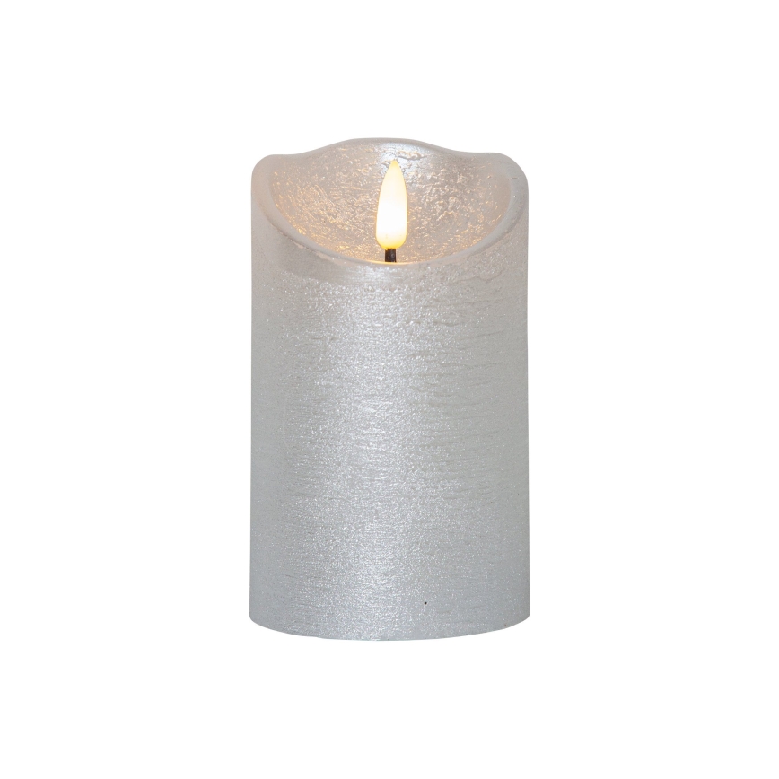 Eglo 411503 - LED Candle FLAMME RUSTIC LED/2xAA Silver