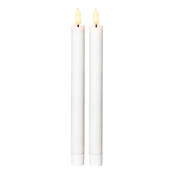 Eglo 411505 - Set of 2 FLAMME LED Candles, LED/1xAAA, White