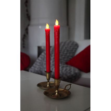 Eglo 411505 - Set of 2 PRESSE LED Candles, 1×AAA, Red