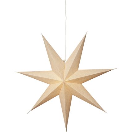 Eglo 411556 - Christmas decoration ÉTOILE star 1xE14/25W/230V 60 cm beige