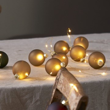 Eglo 411557 -  BLISS string lights 22xLED/3xAA 2,6m warm white