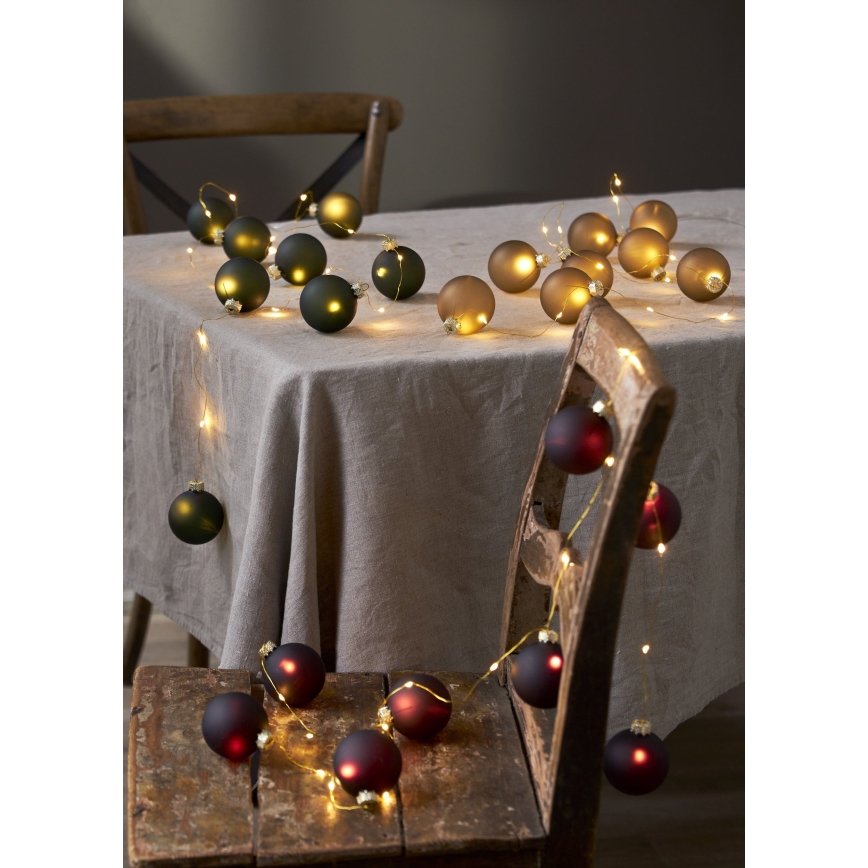 Eglo 411558 - LED Christmas chain BLISS 22xLED/3xAA 2,6m warm white