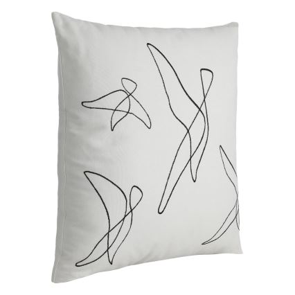 Eglo - Decorative pillow 45x45 cm white/black