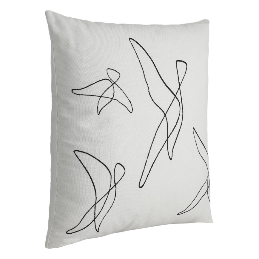 Eglo - Decorative pillow 45x45 cm white/black